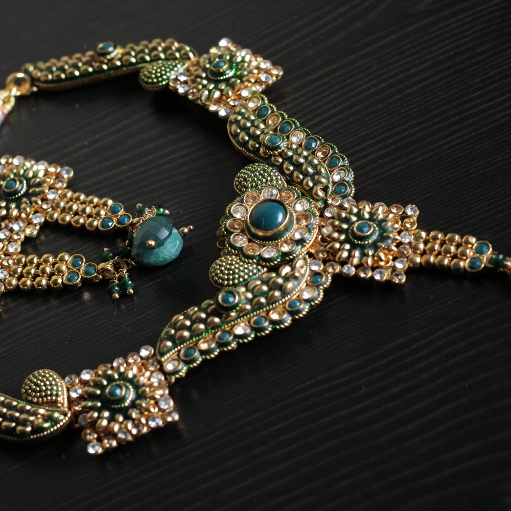 Necklace and earrings